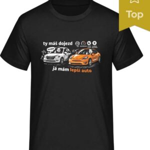 Ty máš dojezd. Já mám lepší auto. Tričko, které shrnuje všechny EV debaty do jedné věty ⚡